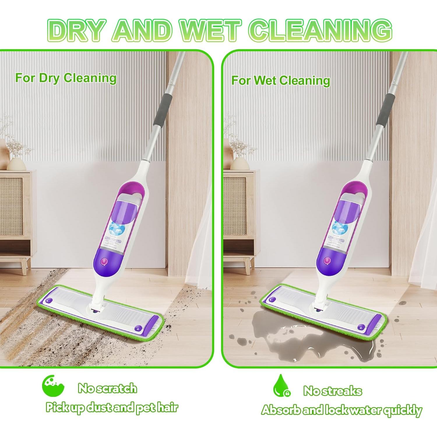 8 Almohadillas de Mopa Reutilizables FORSPEEDER 38.1 cm Microfibra