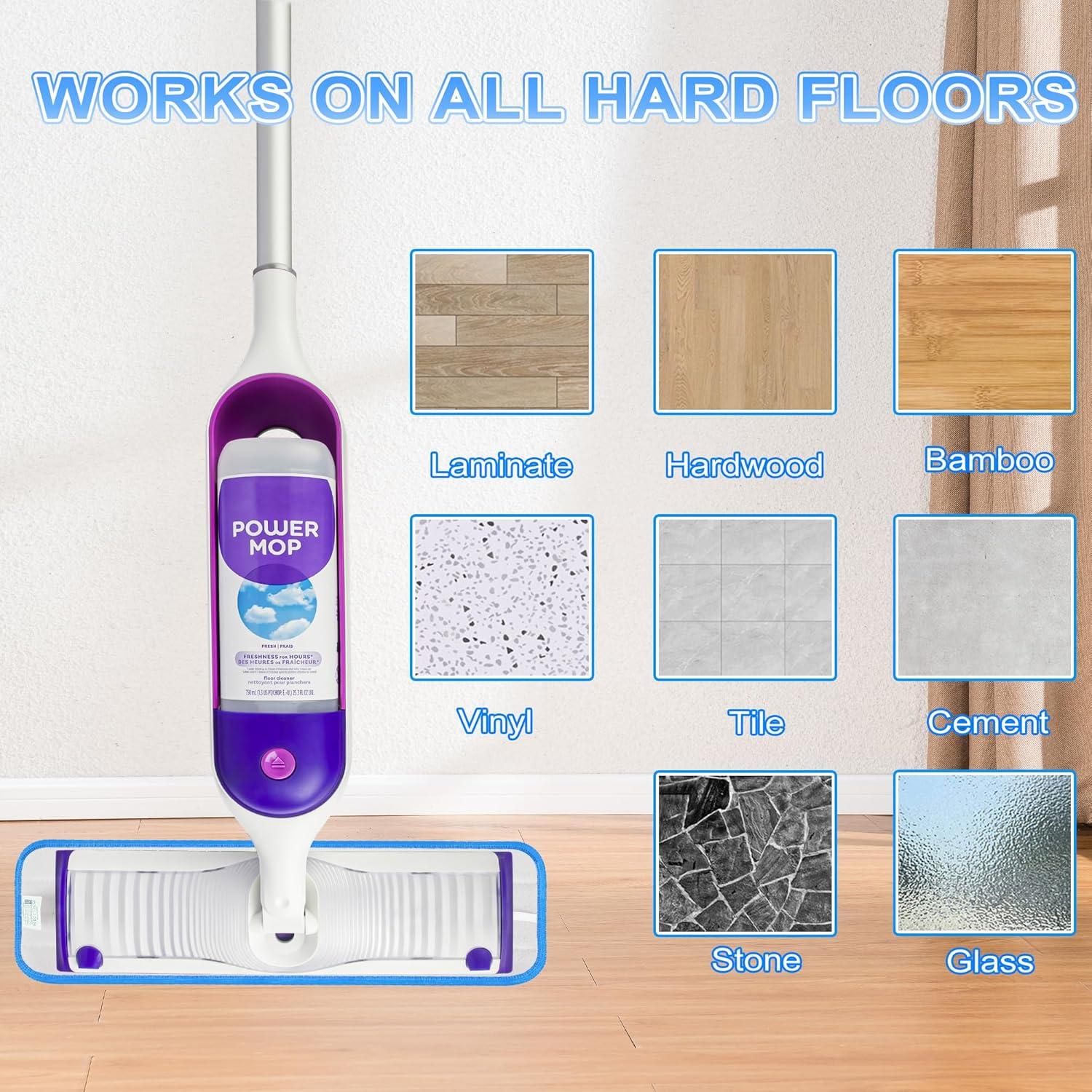 8 Almohadillas de Mopa Reutilizables FORSPEEDER 38.1 cm Microfibra