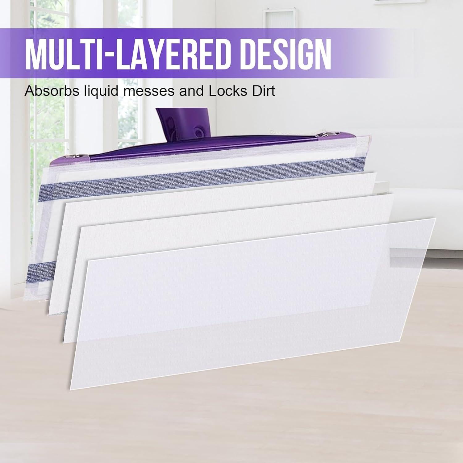 Repuesto de Almohadilla Desechable Wet Jet YHOVID - 60 Piezas