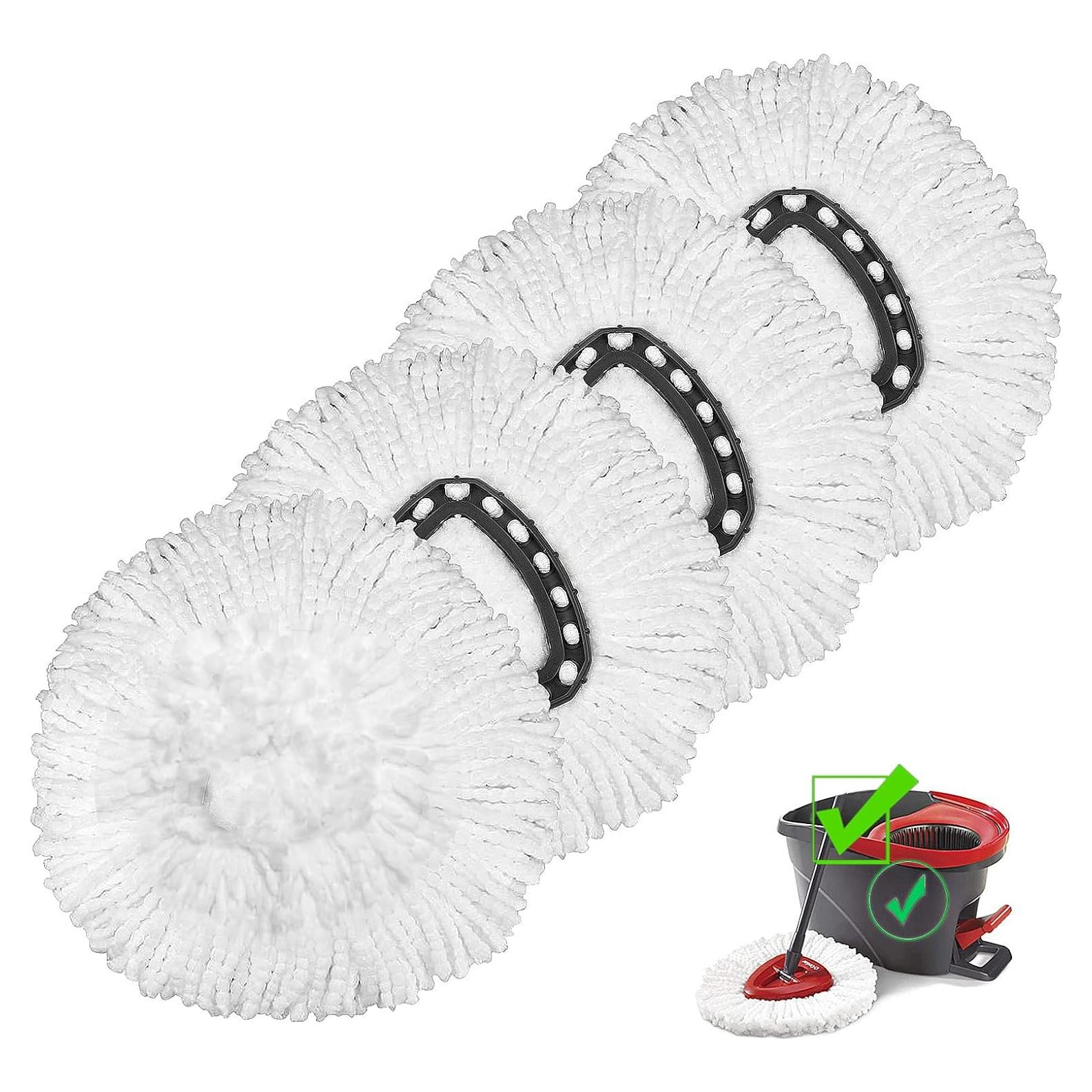 Reemplazo Cabeza de Mop HiBaBy 4 Pack Microfibra EasyWring