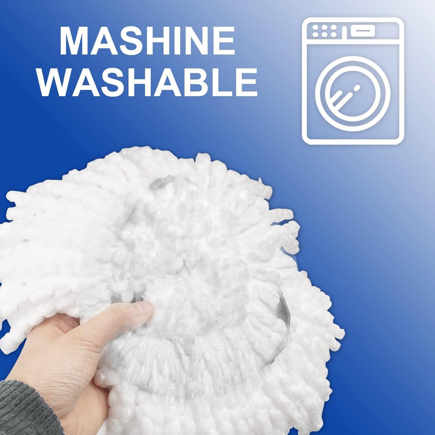 Reemplazo Cabeza de Mop HiBaBy 4 Pack Microfibra EasyWring