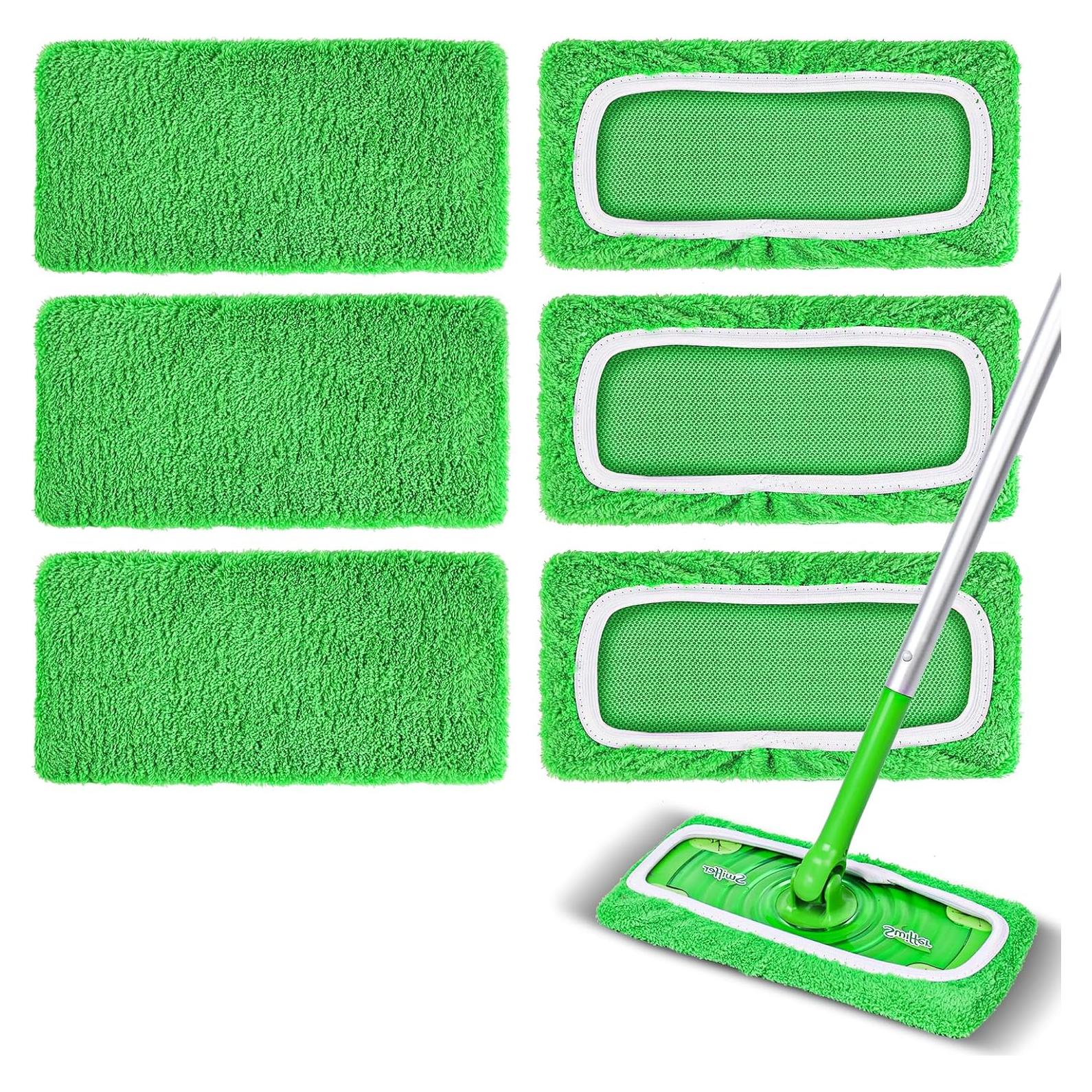 Paquete de 6 almohadillas de mopa reutilizables NXPPYY 24x15 cm