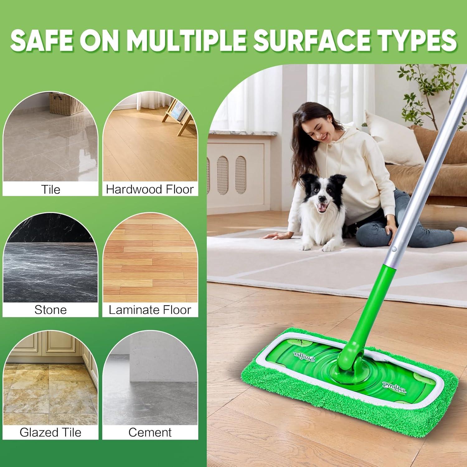 Paquete de 6 almohadillas de mopa reutilizables NXPPYY 24x15 cm