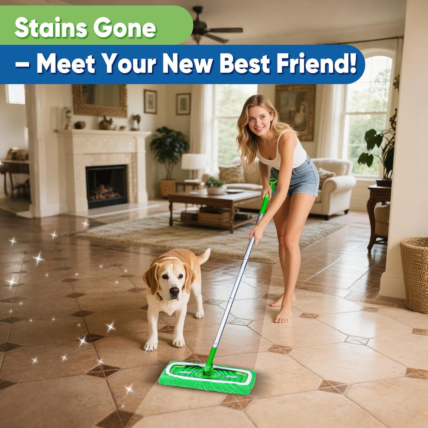 Paquete de 6 almohadillas de mopa reutilizables NXPPYY 24x15 cm