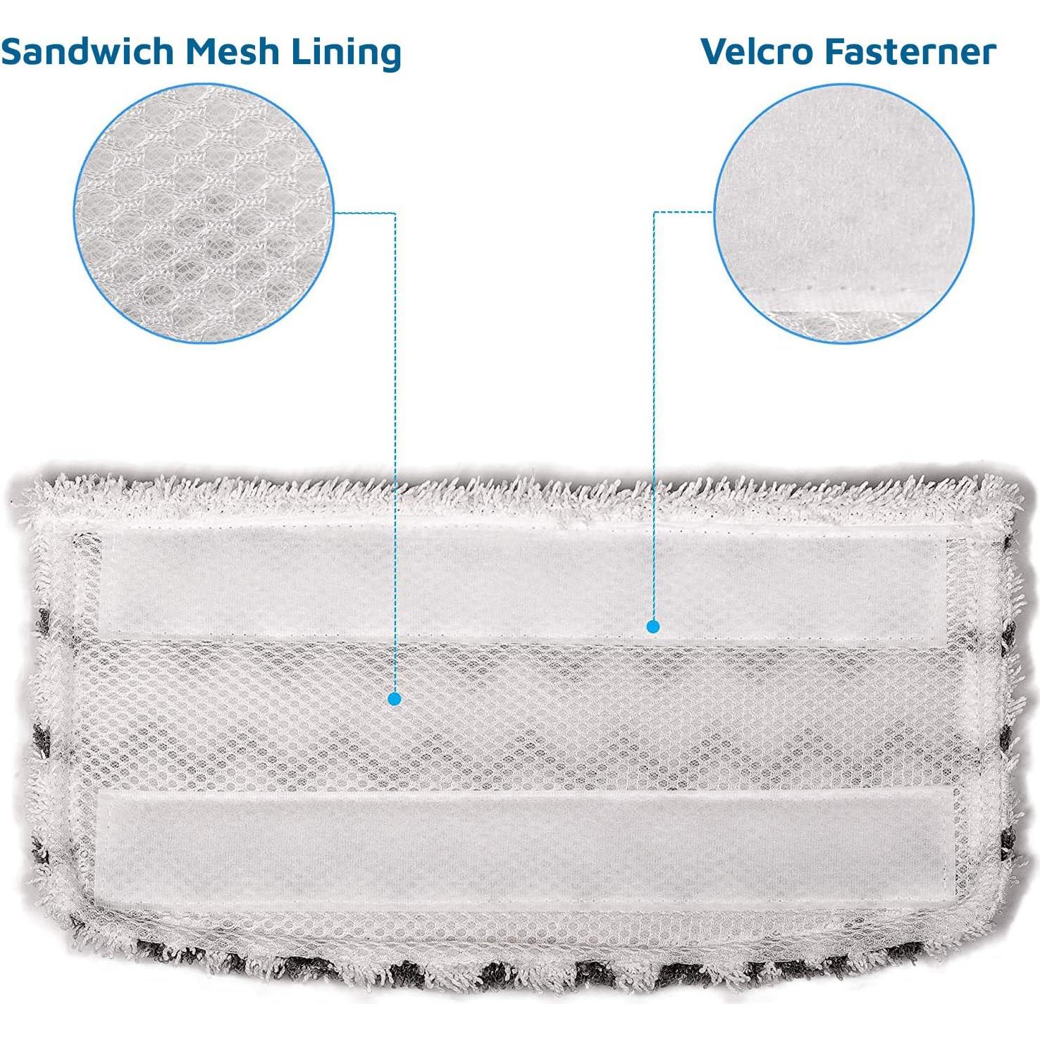 Paños de Reemplazo Microfibra Flammi para Mopas Shark S1000 - 4 Piezas