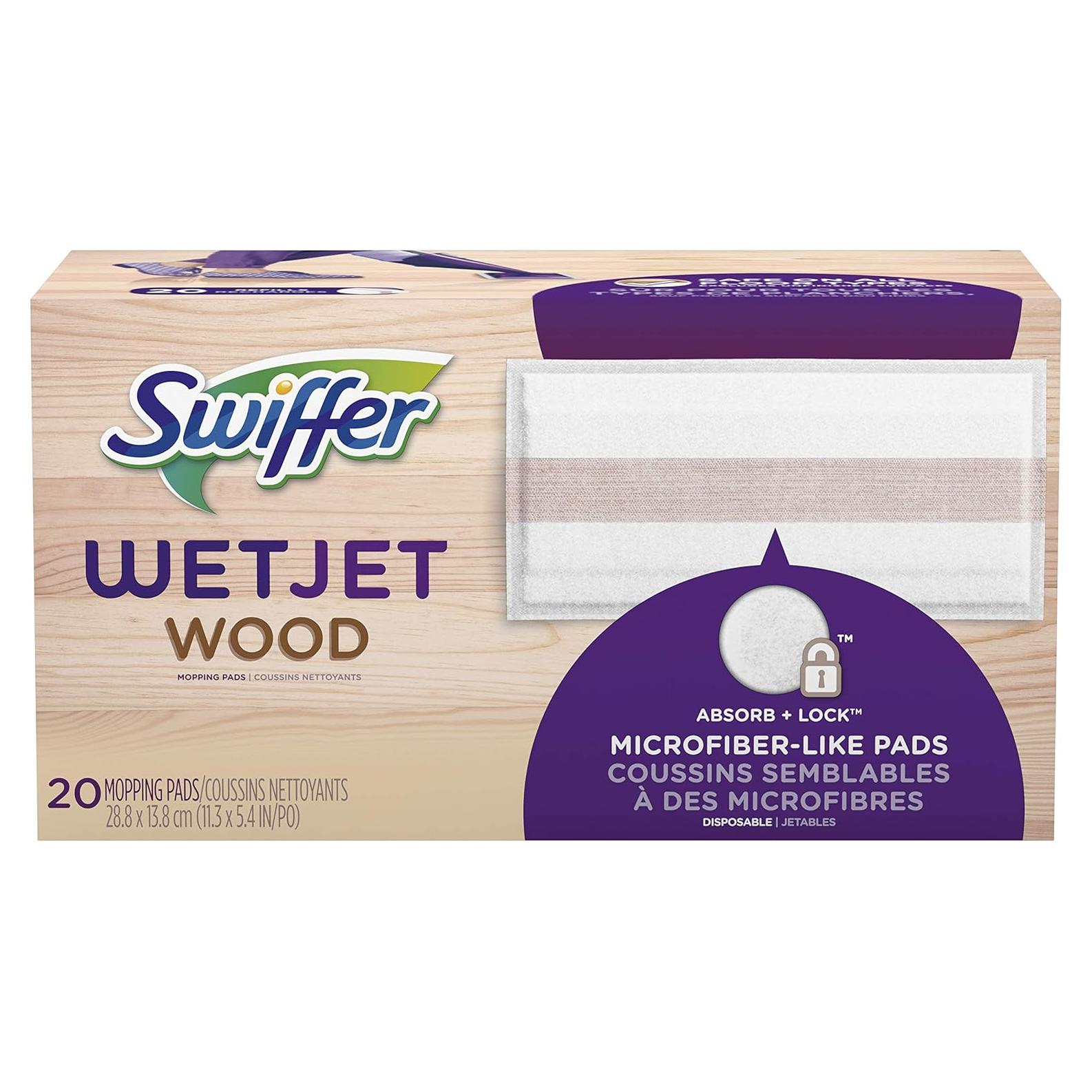 Recarga Mopas Swiffer WetJet para Pisos de Madera - 20 Unidades