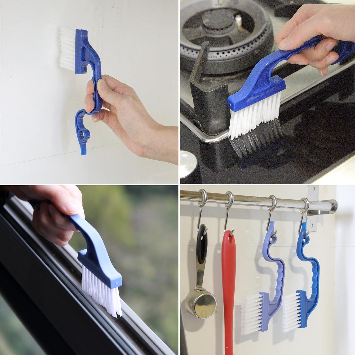 Cepillo de Limpieza de Rieles de Ventana Slick - Paquete de 2