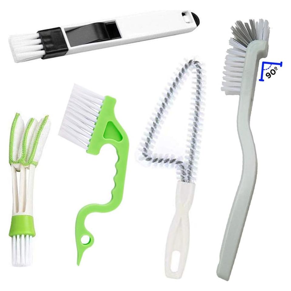 Kit de 5 Cepillos de Limpieza ANERONG para Ventanas y Persianas