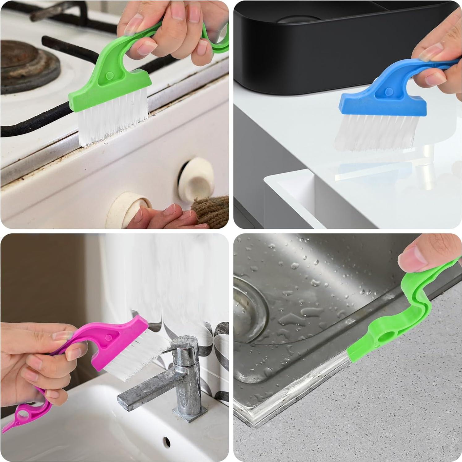 Juego de 7 Cepillos de Limpieza Eduftis para Ranuras