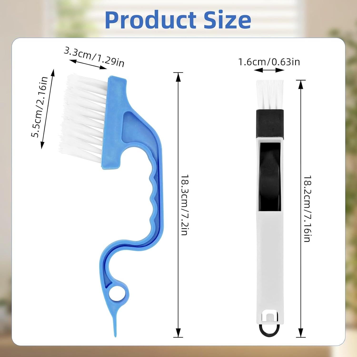 Juego de 7 Cepillos de Limpieza Eduftis para Ranuras