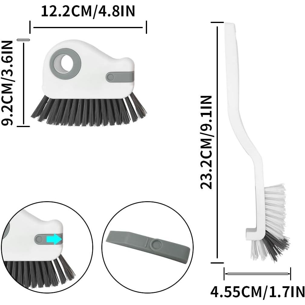 Cepillo de Limpieza 2 en 1 KVZVK para Ranuras y Grietas