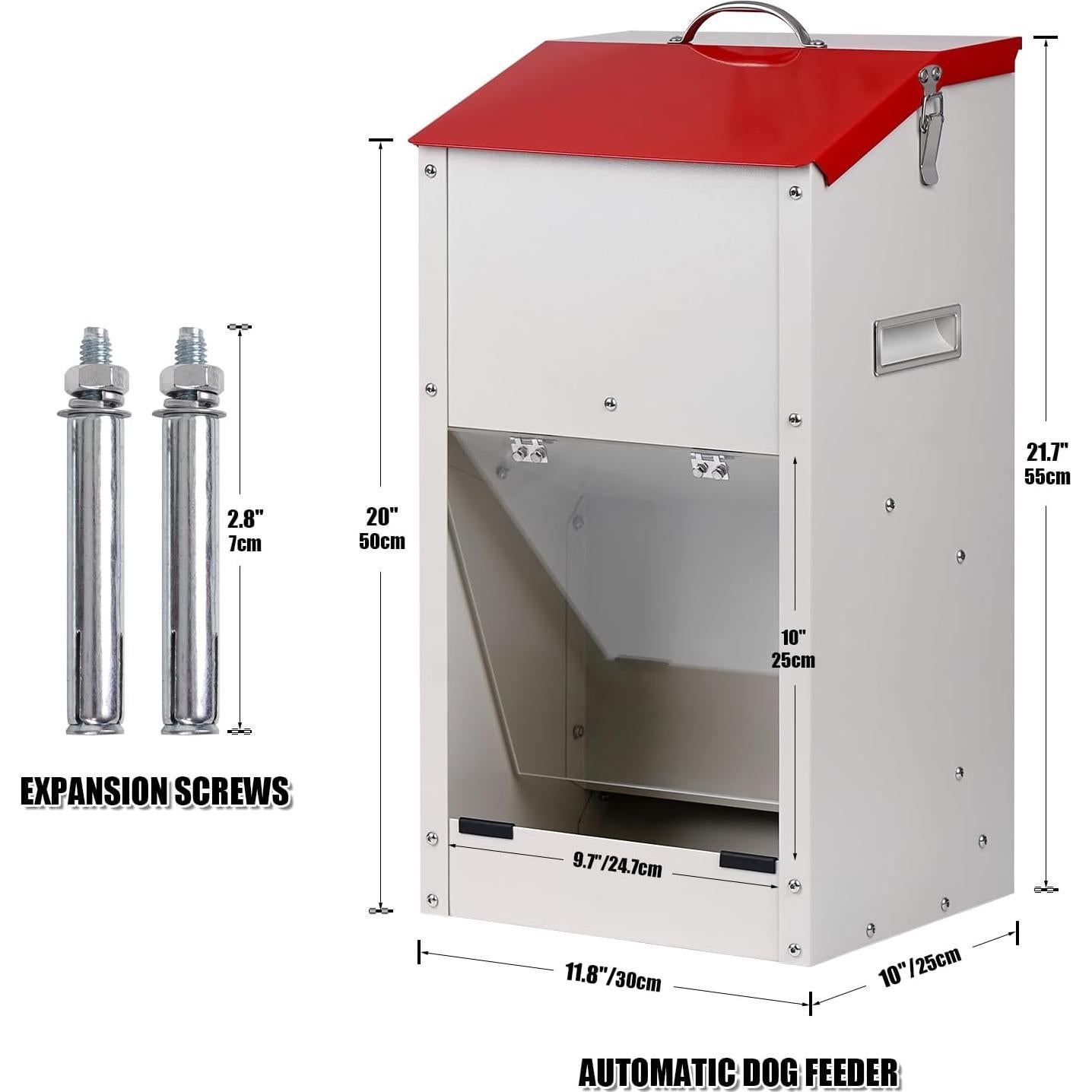 Dispensador Automático de Comida KHEARPSL Grande 11,34 kg