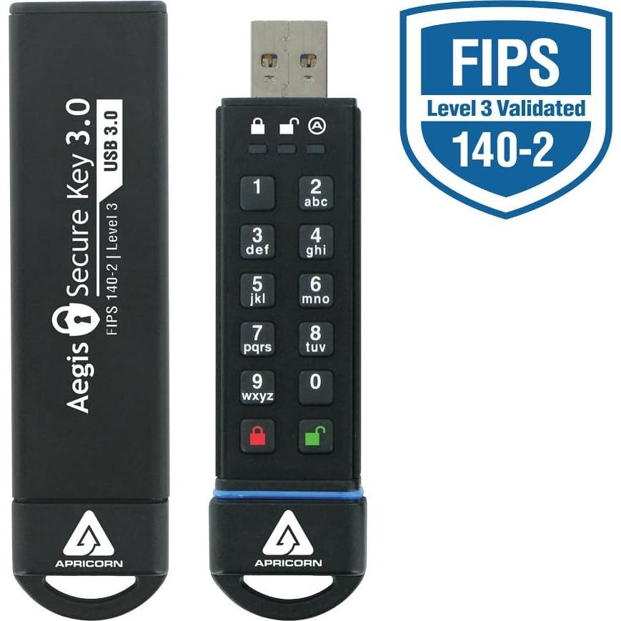 Apricorn Aegis Secure Key 3.0 120GB USB 3.0 Encriptado