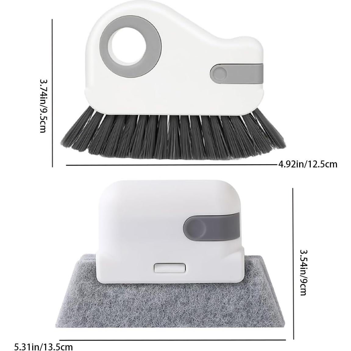 Cepillo de limpieza de rieles de ventana Heideryafei 3 unidades