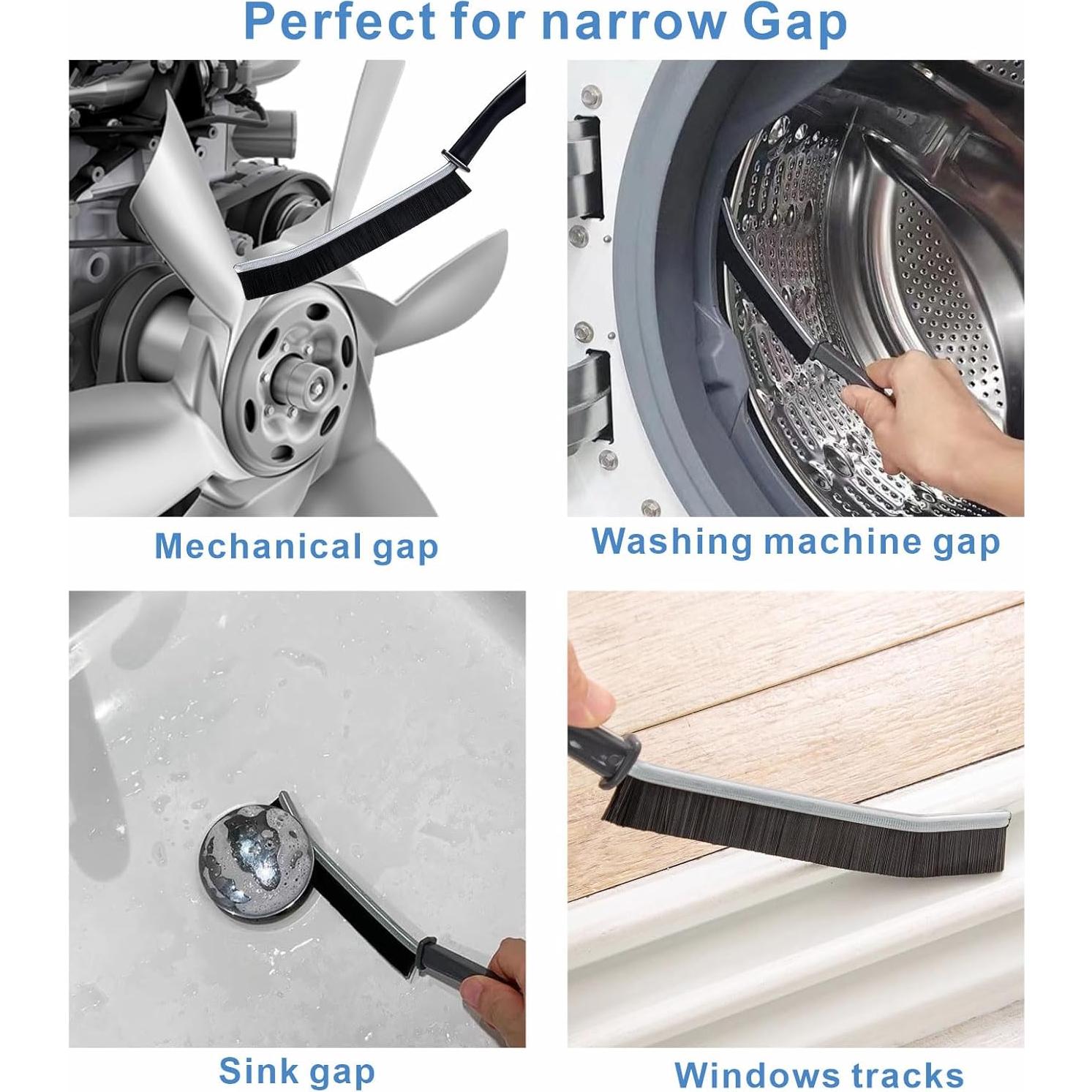 Cepillos de Limpieza de Ranuras Dincken 2 Pcs Cerdas Duras