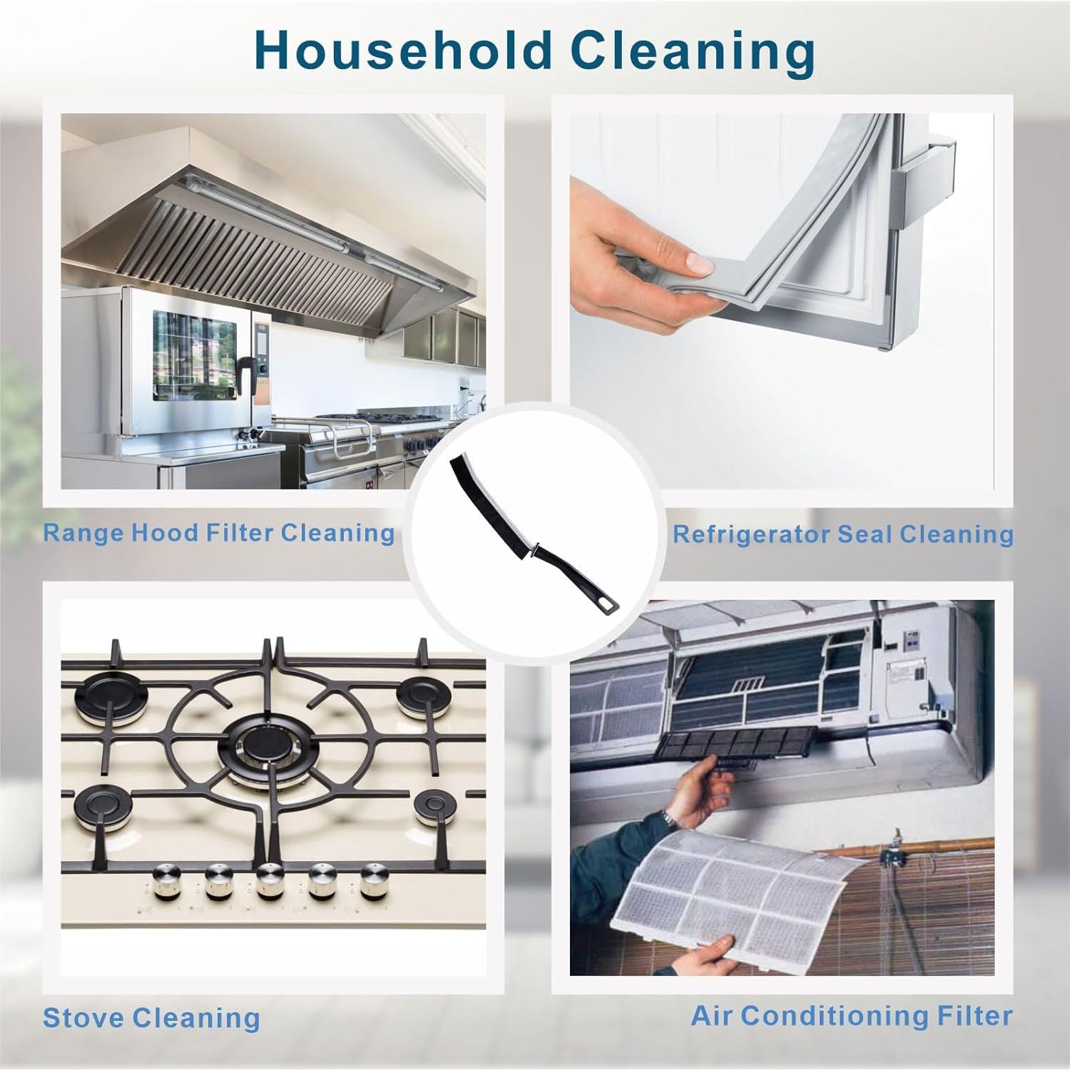 Cepillos de Limpieza de Ranuras Dincken 2 Pcs Cerdas Duras