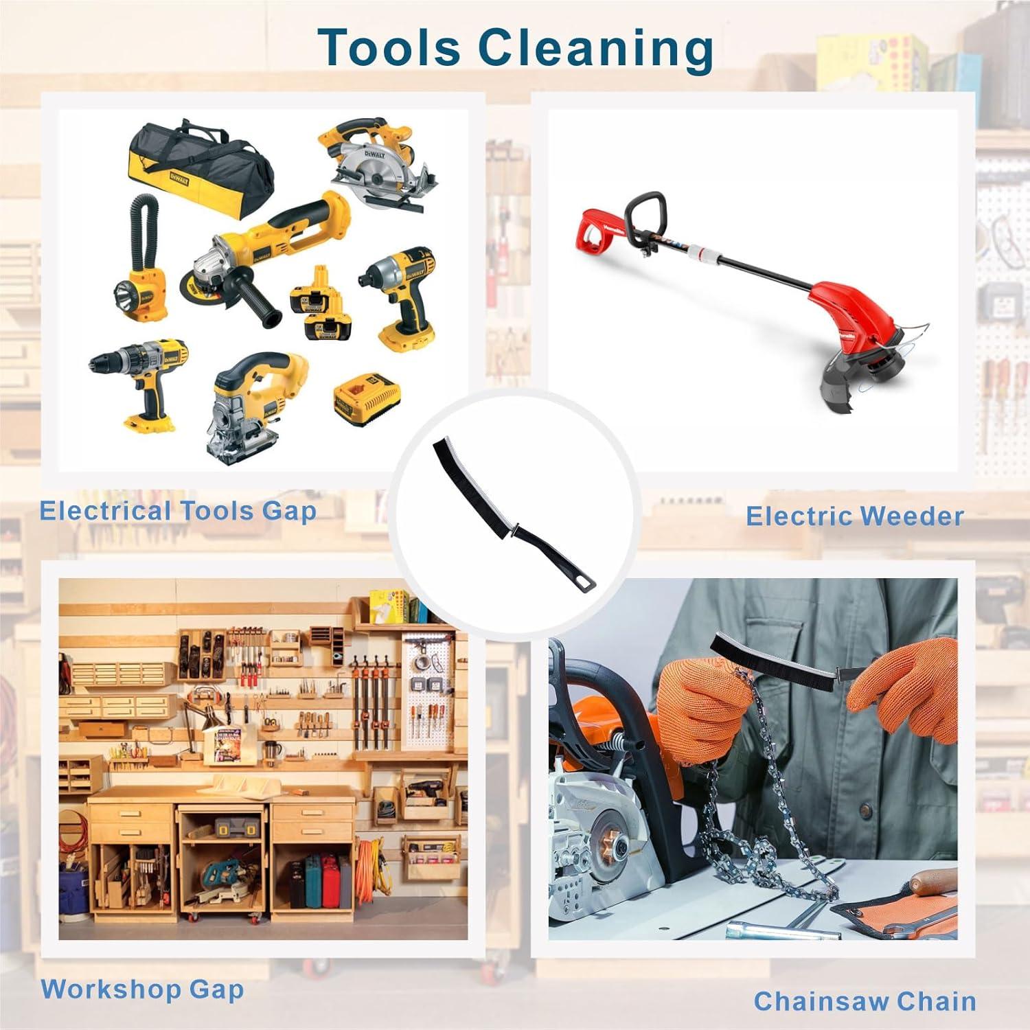 Cepillos de Limpieza de Ranuras Dincken 2 Pcs Cerdas Duras