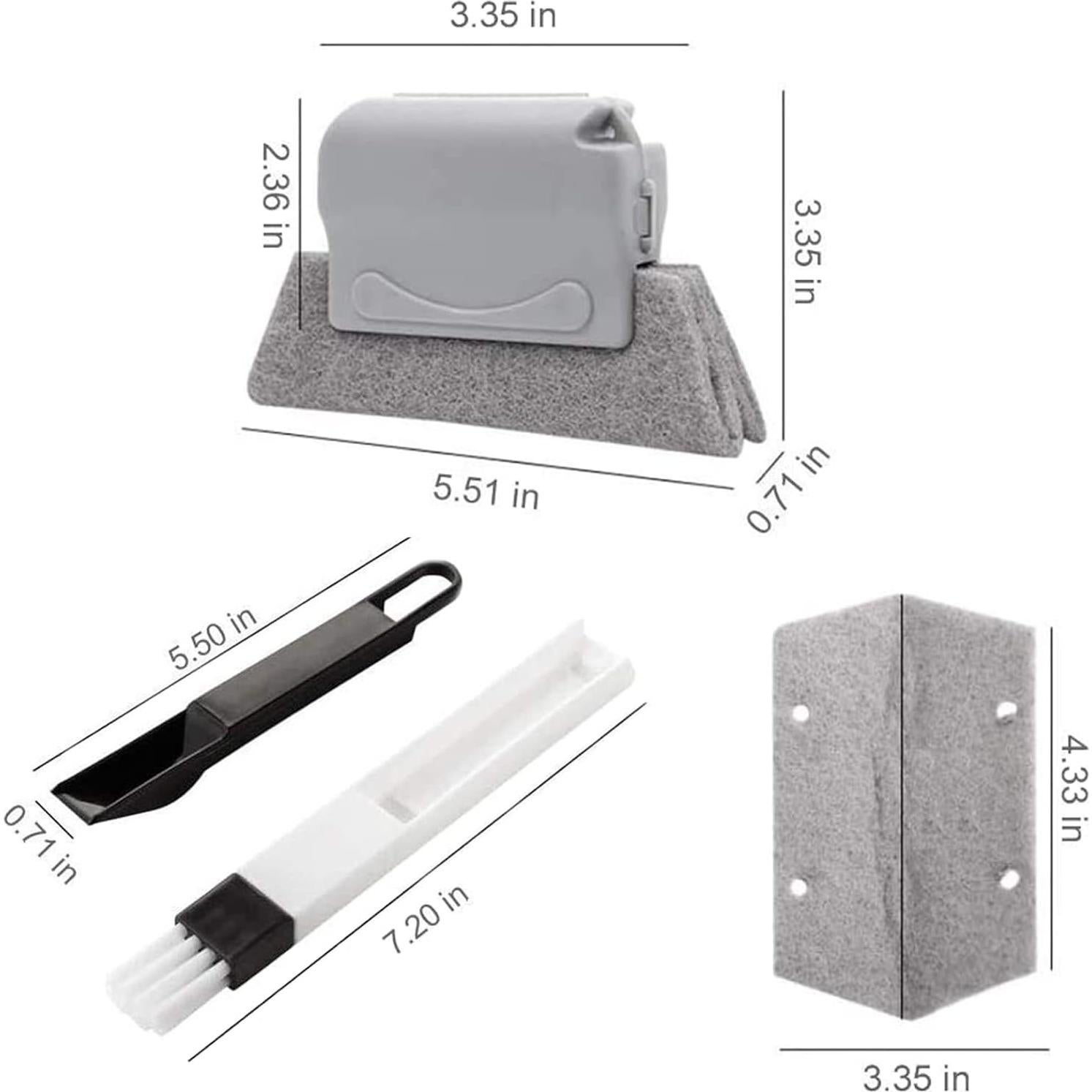 Juego de Herramientas de Limpieza Aevrry - 3 Cepillos + 3 Paños