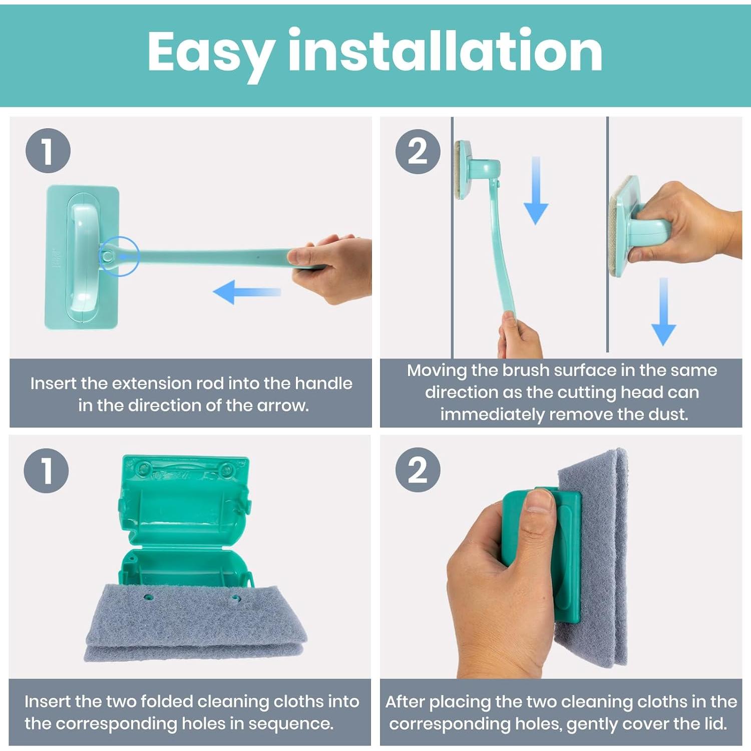 Kit Limpiador de Pantallas Ywmoml - 11 Piezas, Mango 37.6 cm