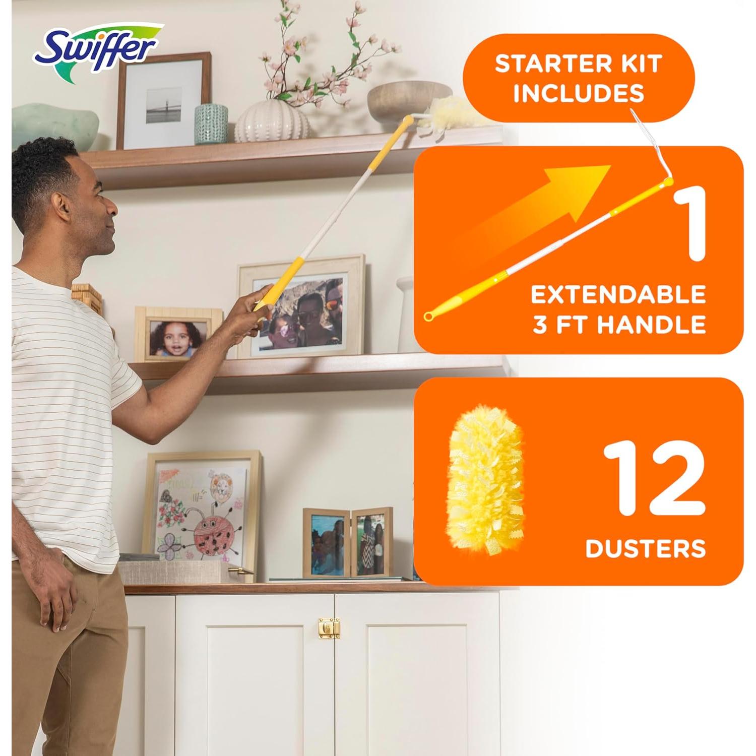 Kit de limpieza Swiffer Duster Heavy Duty 13 piezas 0.91 m
