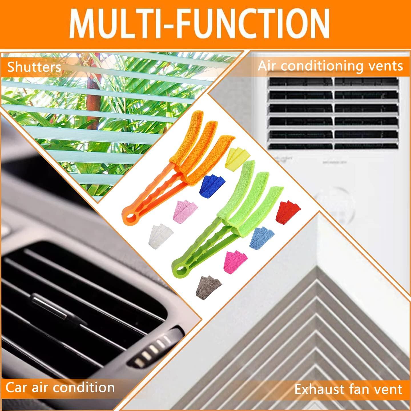 Limpiador de Persianas BAIDOON 2 Piezas con 10 Mangas Microfibra