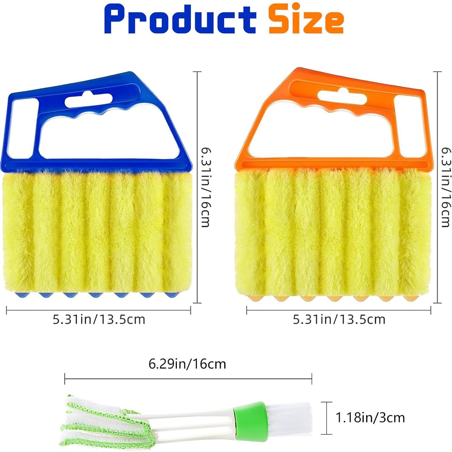 4 Piezas Limpiador de Persianas Starfa Lab, 7 Dedos y Mini