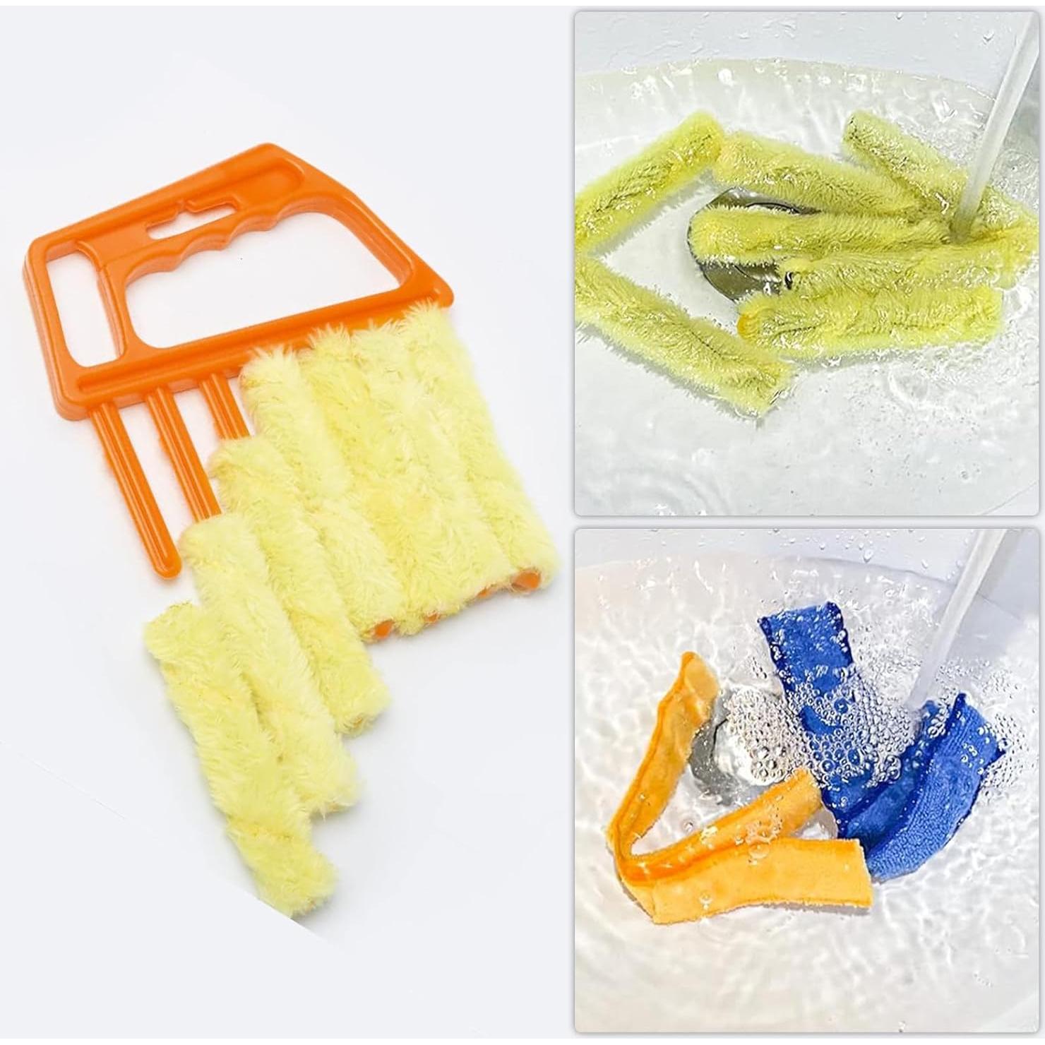 4 Piezas Limpiador de Persianas Starfa Lab, 7 Dedos y Mini