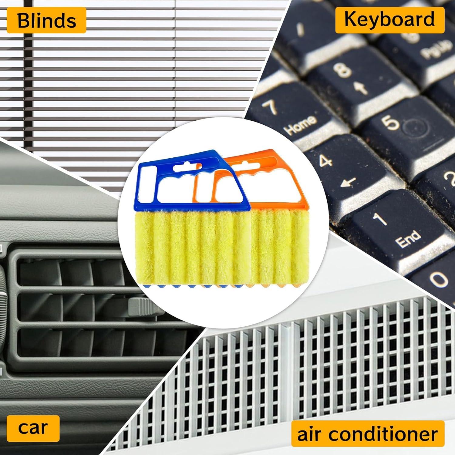 4 Piezas Limpiador de Persianas Starfa Lab, 7 Dedos y Mini