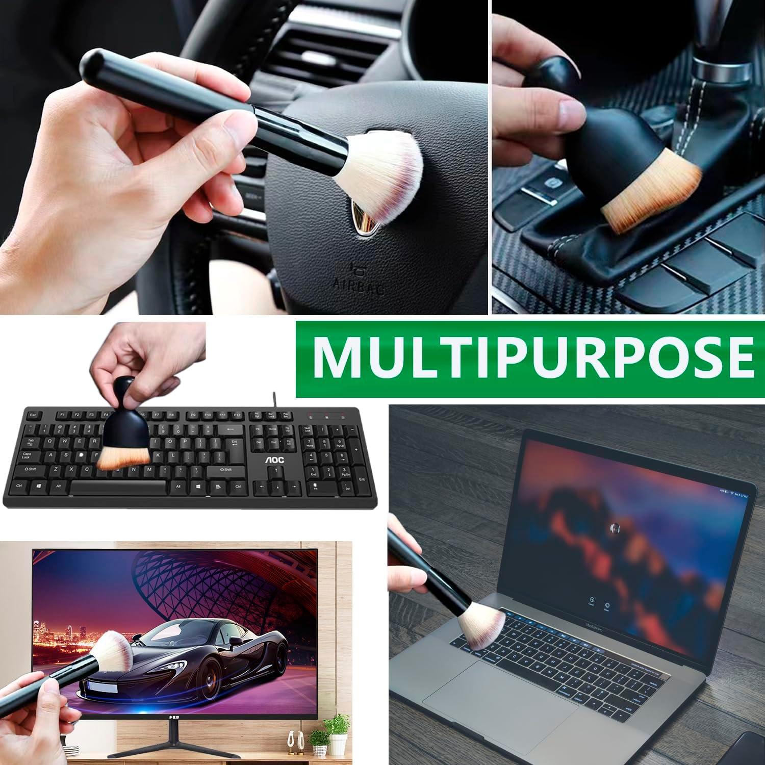 Paquete de 3 Cepillos de Plumas de Microfibra HTOOLPRO