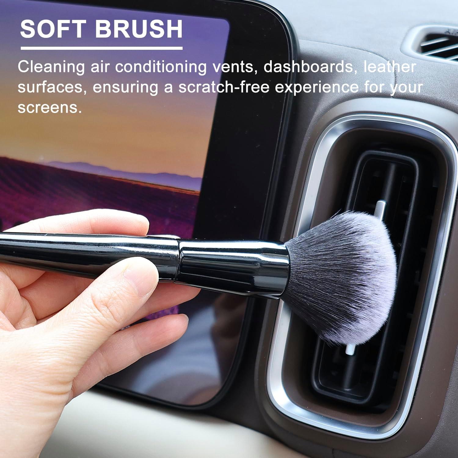 Cepillo de Plumas de Microfibra HSHTTKL para Limpieza Detallada