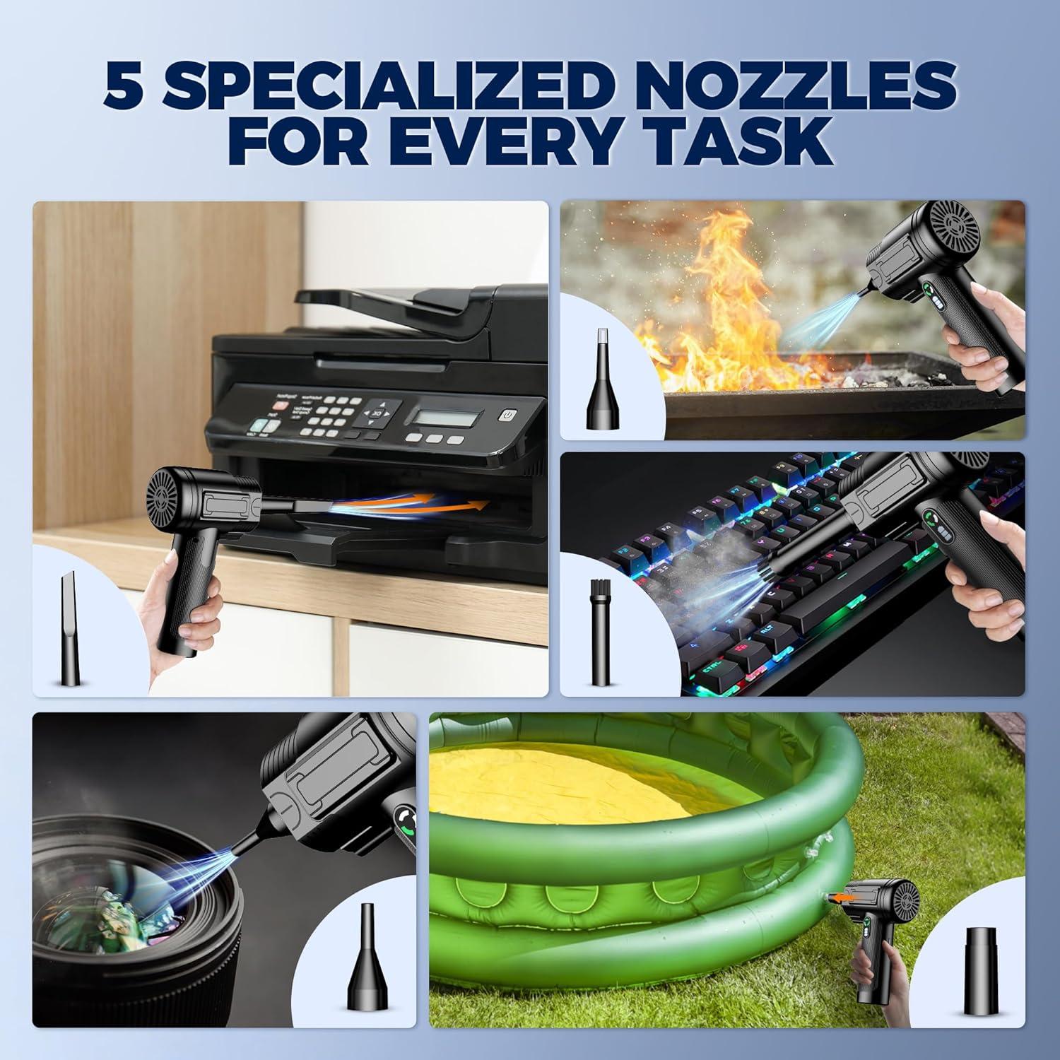 Soplador de Aire Comprimido RELIDOL VC023 100000RPM Recargable