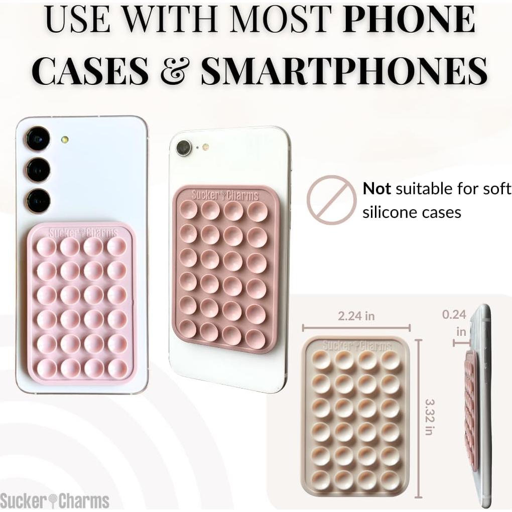 Soporte de Teléfono SuckerCharms 2.0 Adhesivo Removible