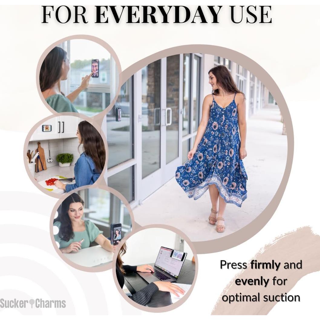 Soporte de Teléfono SuckerCharms 2.0 Adhesivo Removible