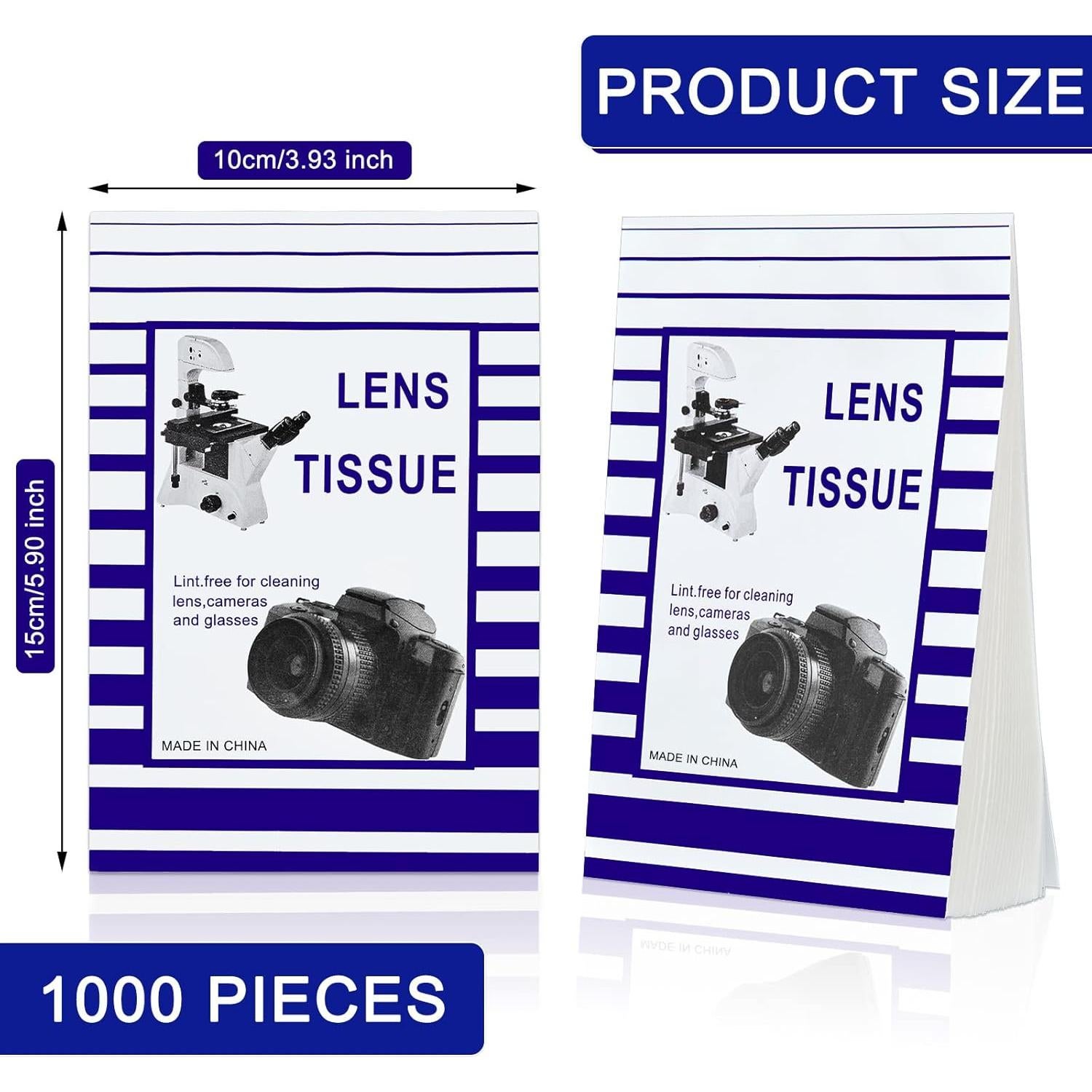 1000 Paños de Limpieza de Lentes Amylove - 20 Cuadernillos