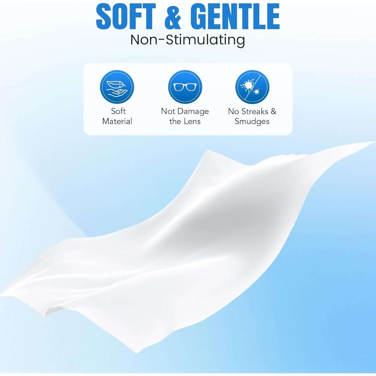 Toallitas Limpiadoras de Lentes VOISEN - Paquete de 800 Unidades