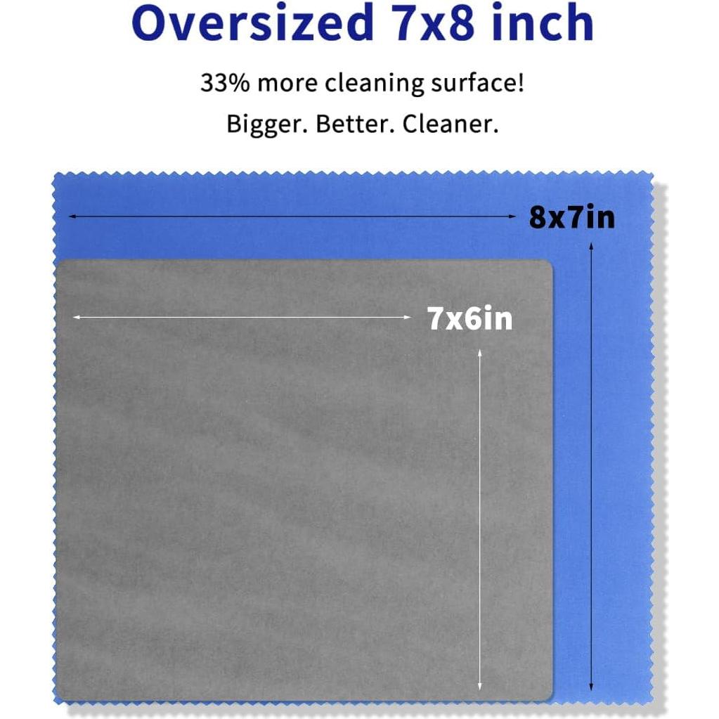 Paquete de 20 Paños de Microfibra iGeyzoe para Gafas
