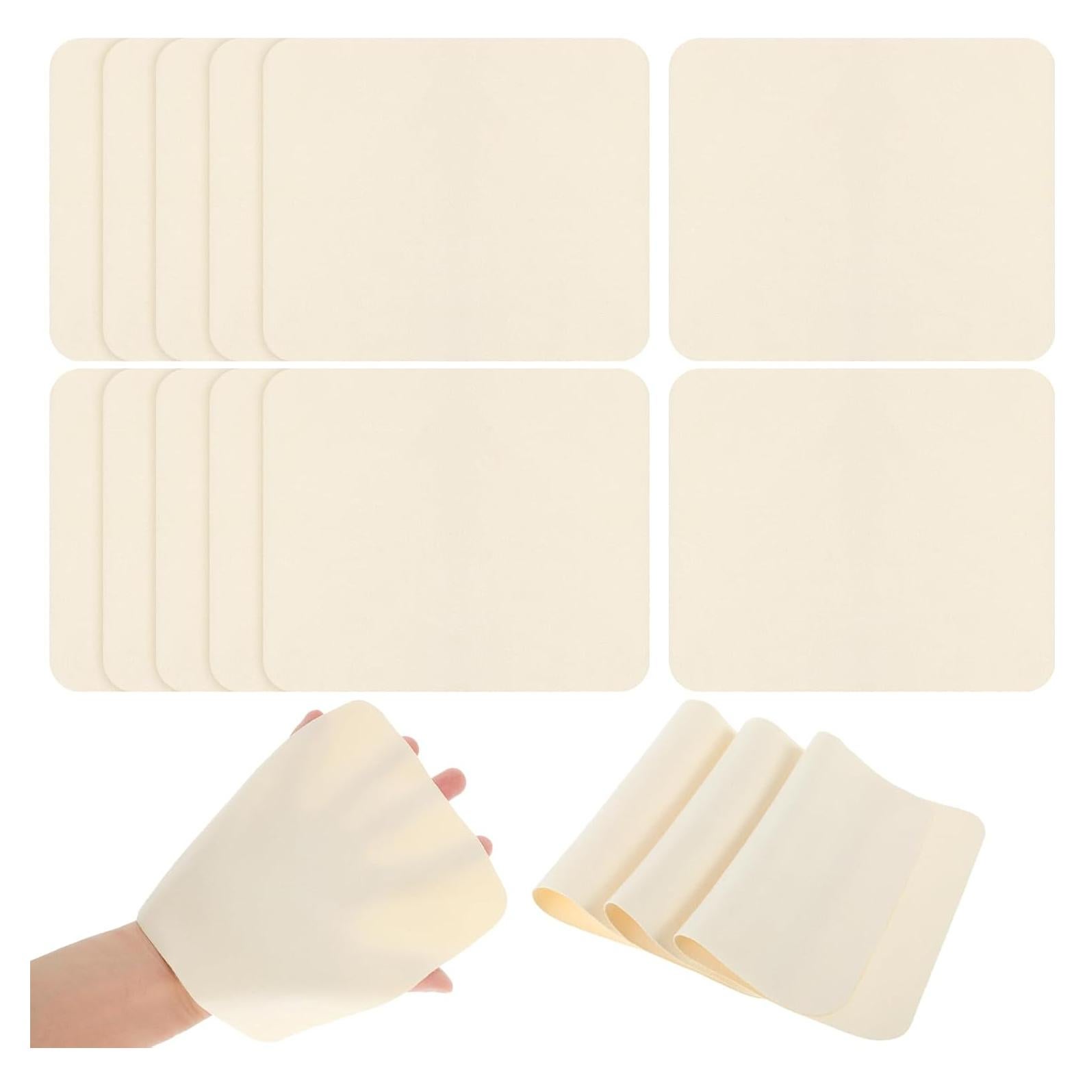 Paño de Chamois Larrel 15 Piezas 17.5x14.5 cm Beige