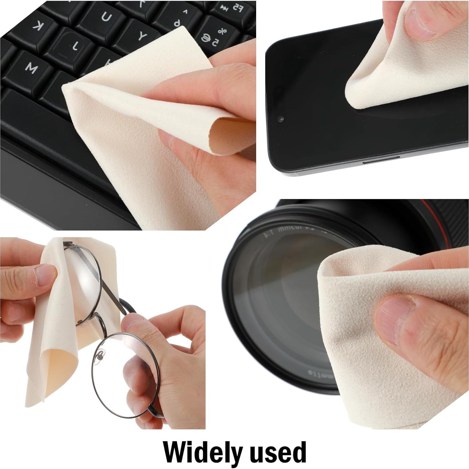 Paño de Chamois Larrel 15 Piezas 17.5x14.5 cm Beige