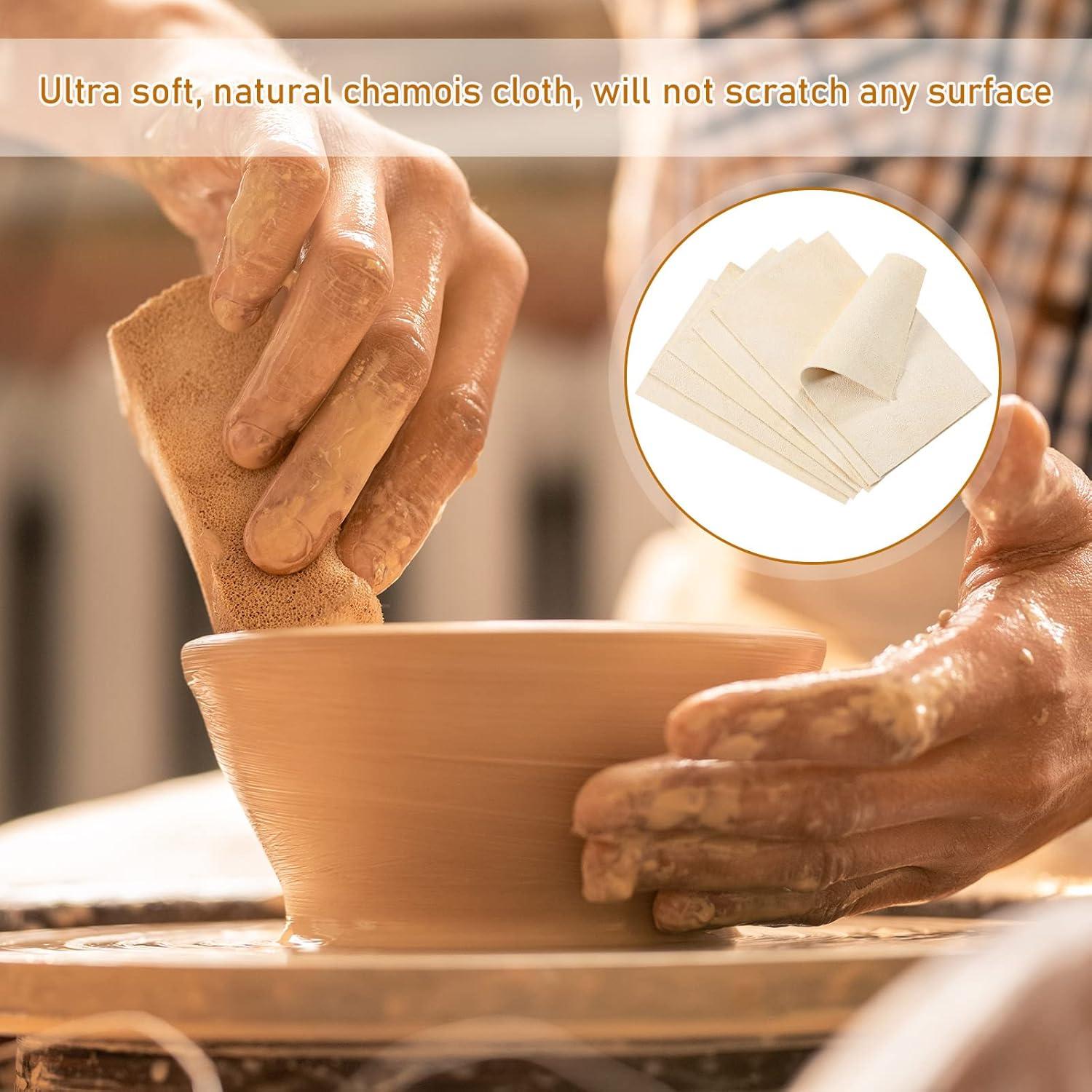 Kit de 20 Piezas de Paños de Chamois Potchen para Cerámica