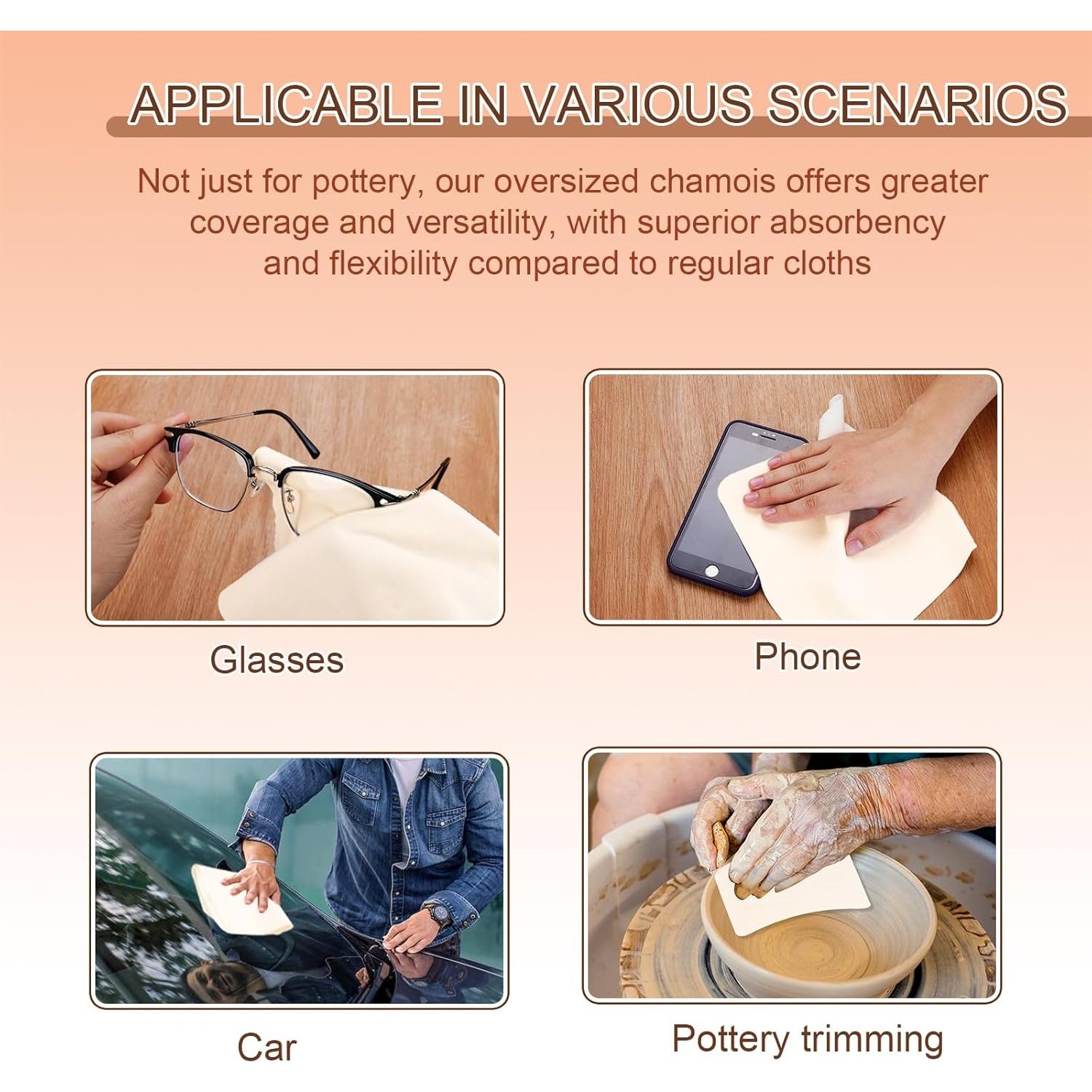 Paño de Chamois Artístico LEOLIO 10 Piezas 19.81 cm