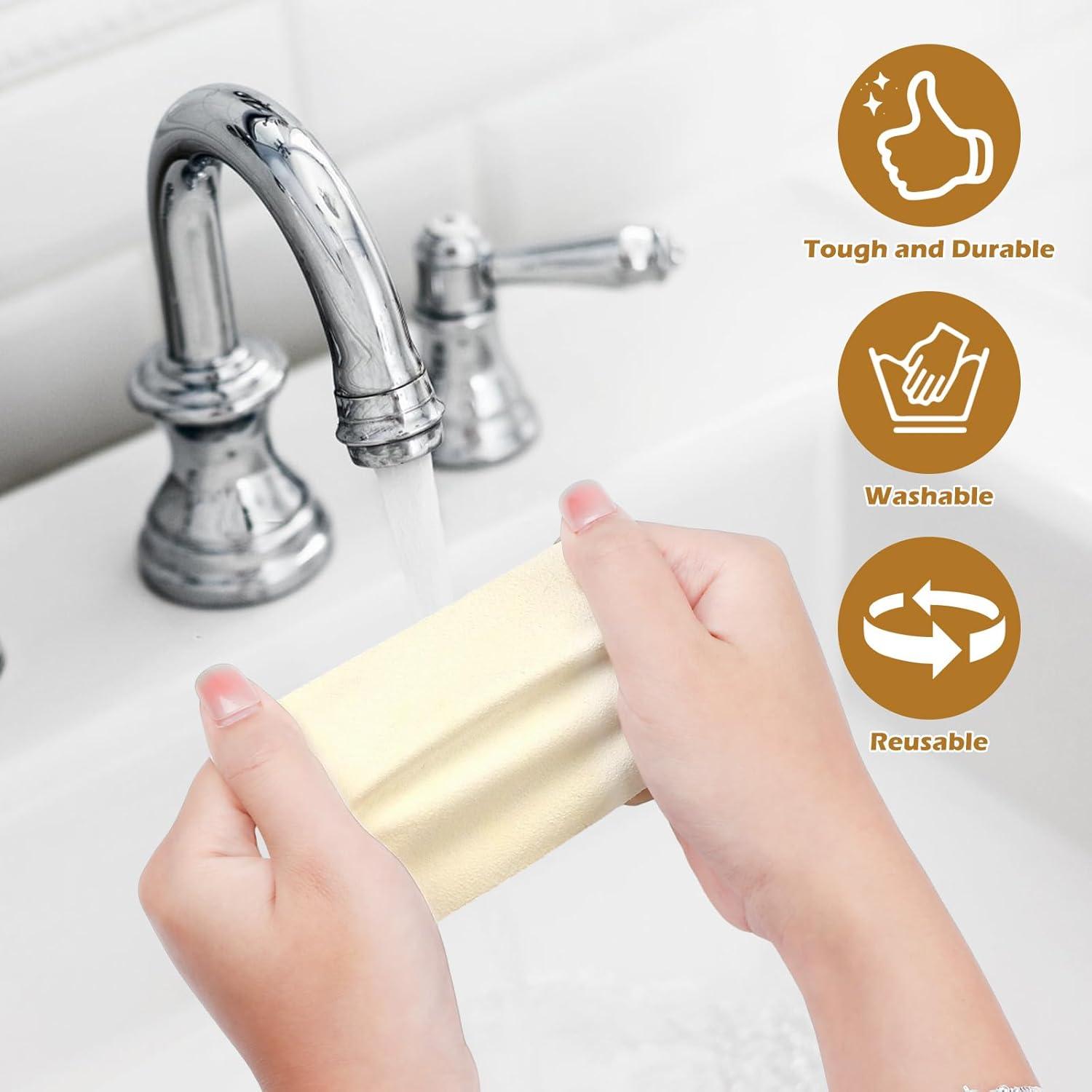 Paños de Chamois MAPVOLUT 30 Pcs 8.13x12 cm Suaves