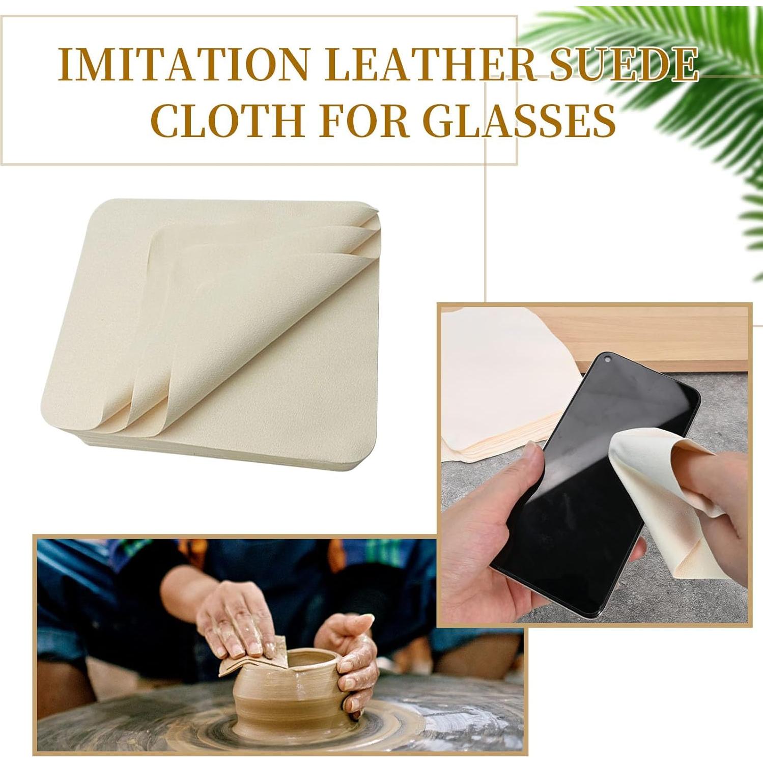 20 Piezas de Chamois Natural 17.5x14.5 cm para Alfarería