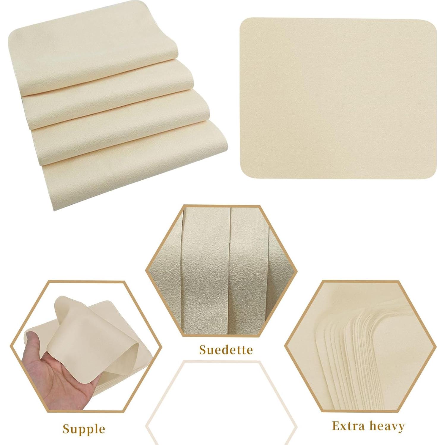 20 Piezas de Chamois Natural 17.5x14.5 cm para Alfarería