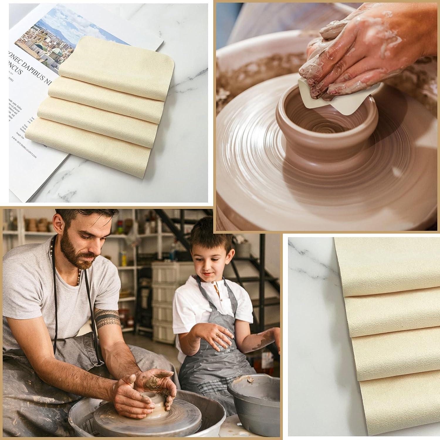 20 Piezas de Chamois Natural 17.5x14.5 cm para Alfarería