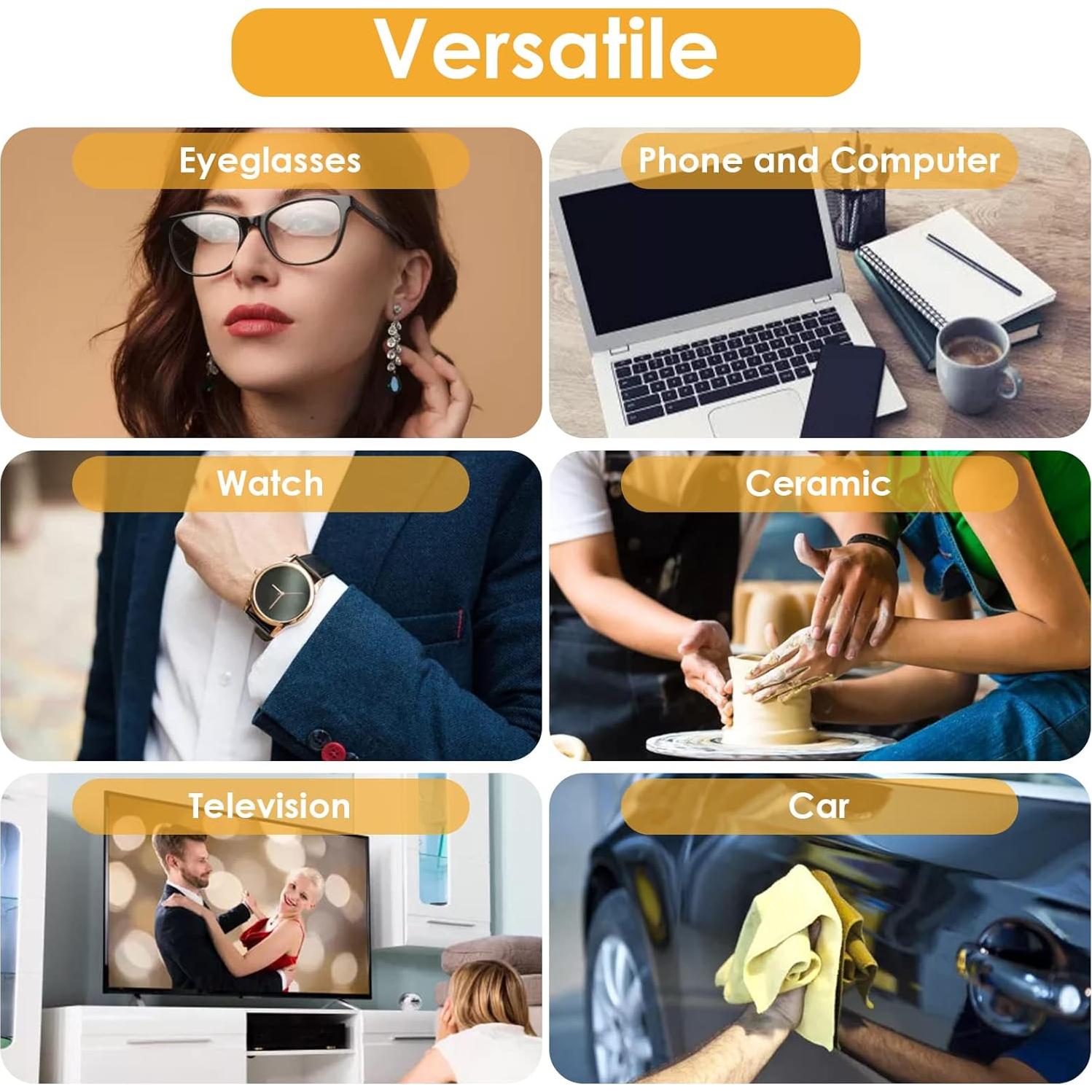 Kit de 10 Paños Chamois para Cerámica Abeillo 9.9x14 cm