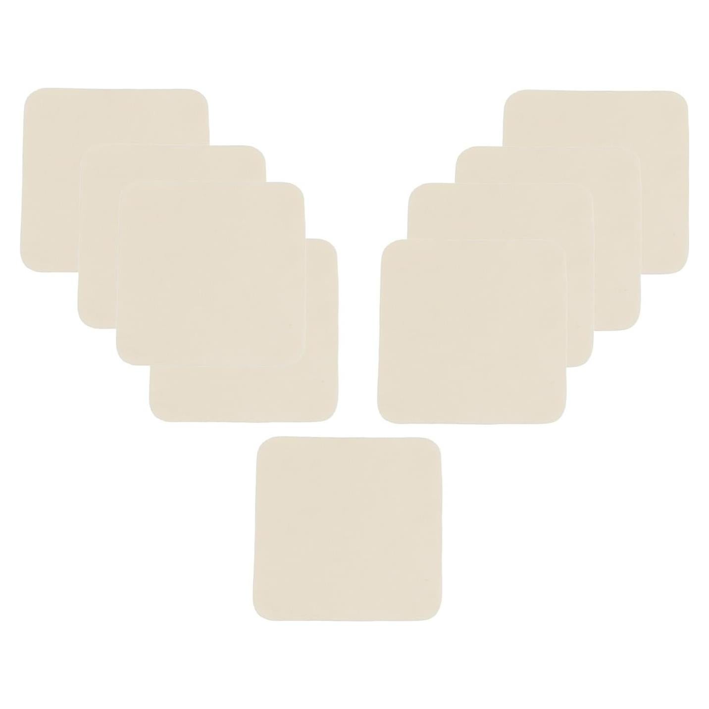 19 Paños de Chamois Pre Cortados para Cerámica 9.9x9.9 cm