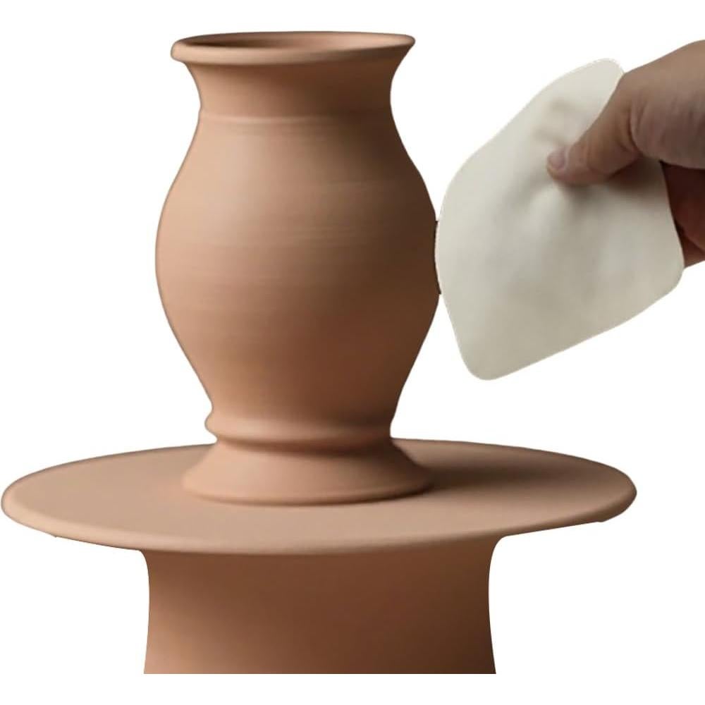 19 Paños de Chamois Pre Cortados para Cerámica 9.9x9.9 cm