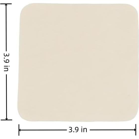 19 Paños de Chamois Pre Cortados para Cerámica 9.9x9.9 cm