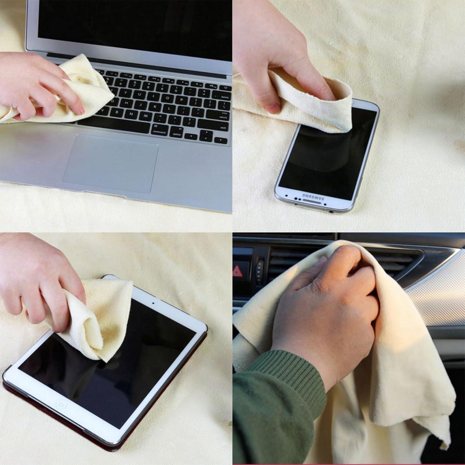 Paño de Limpieza de Cuero Chamois Natural VANANA 70x40cm