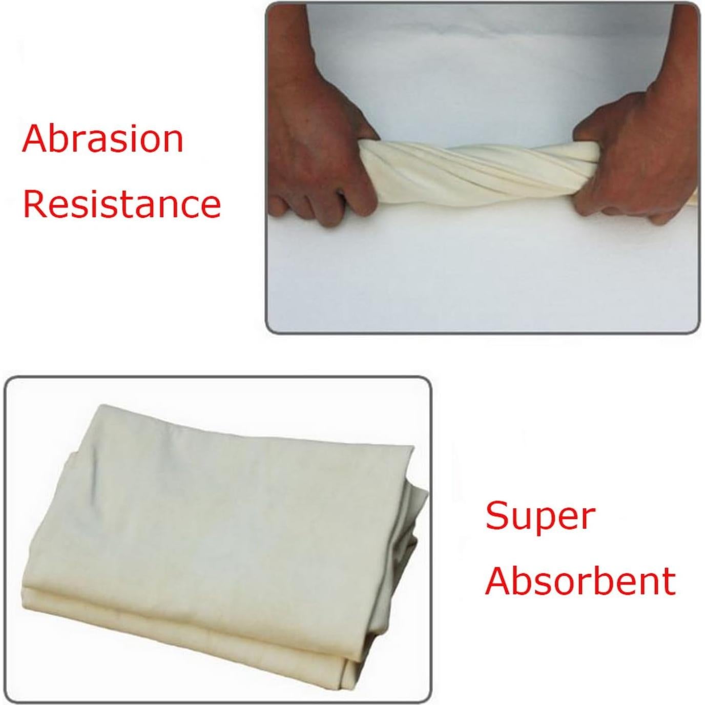 Paño de Limpieza de Cuero Chamois Natural VANANA 70x40cm